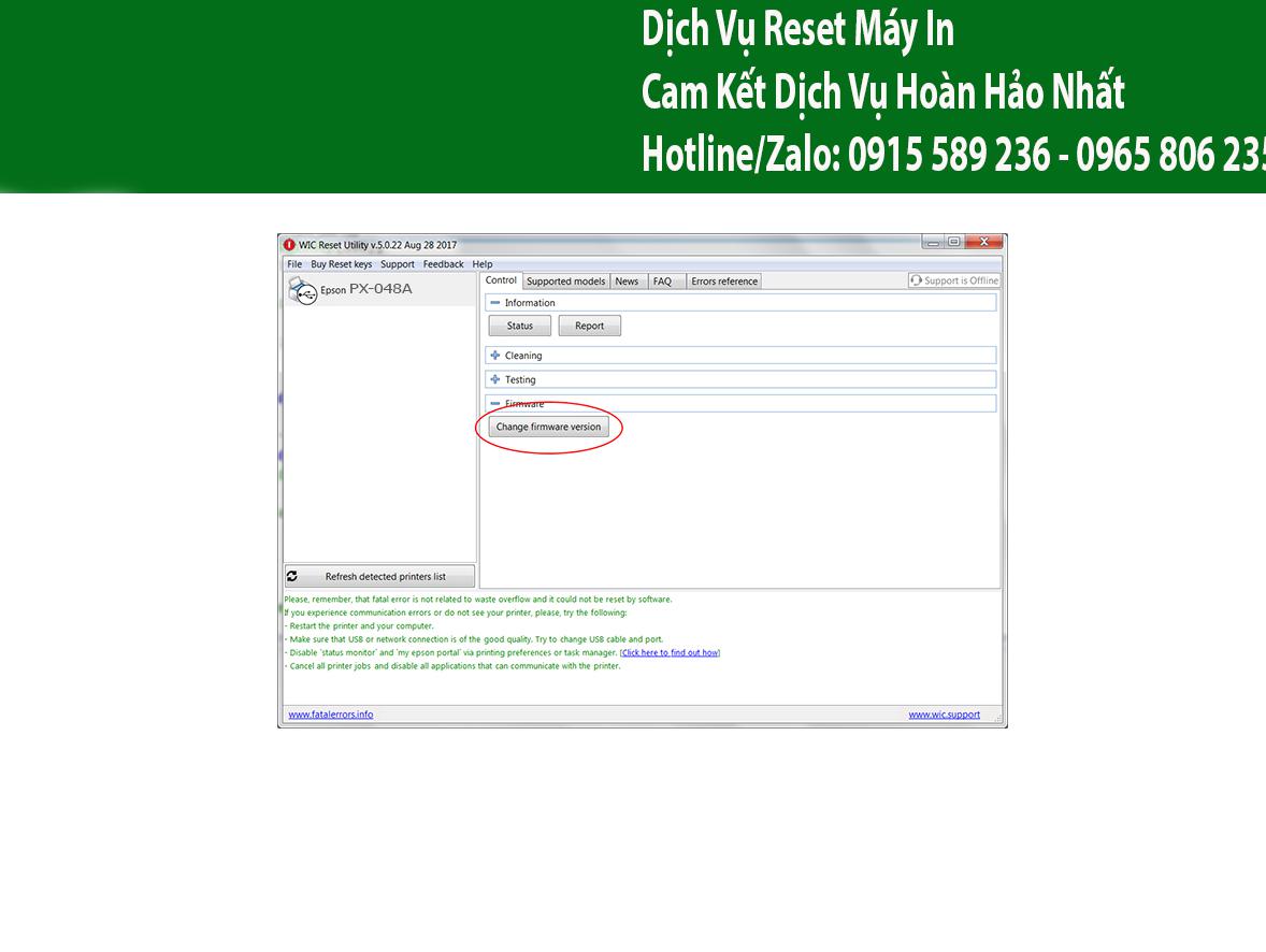 Key Firmware May In Epson PX-048A Step 2